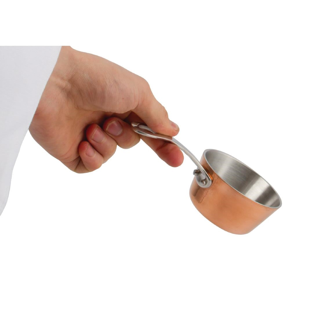 Vogue Mini Copper Tri Wall Sauté Pan 8cm