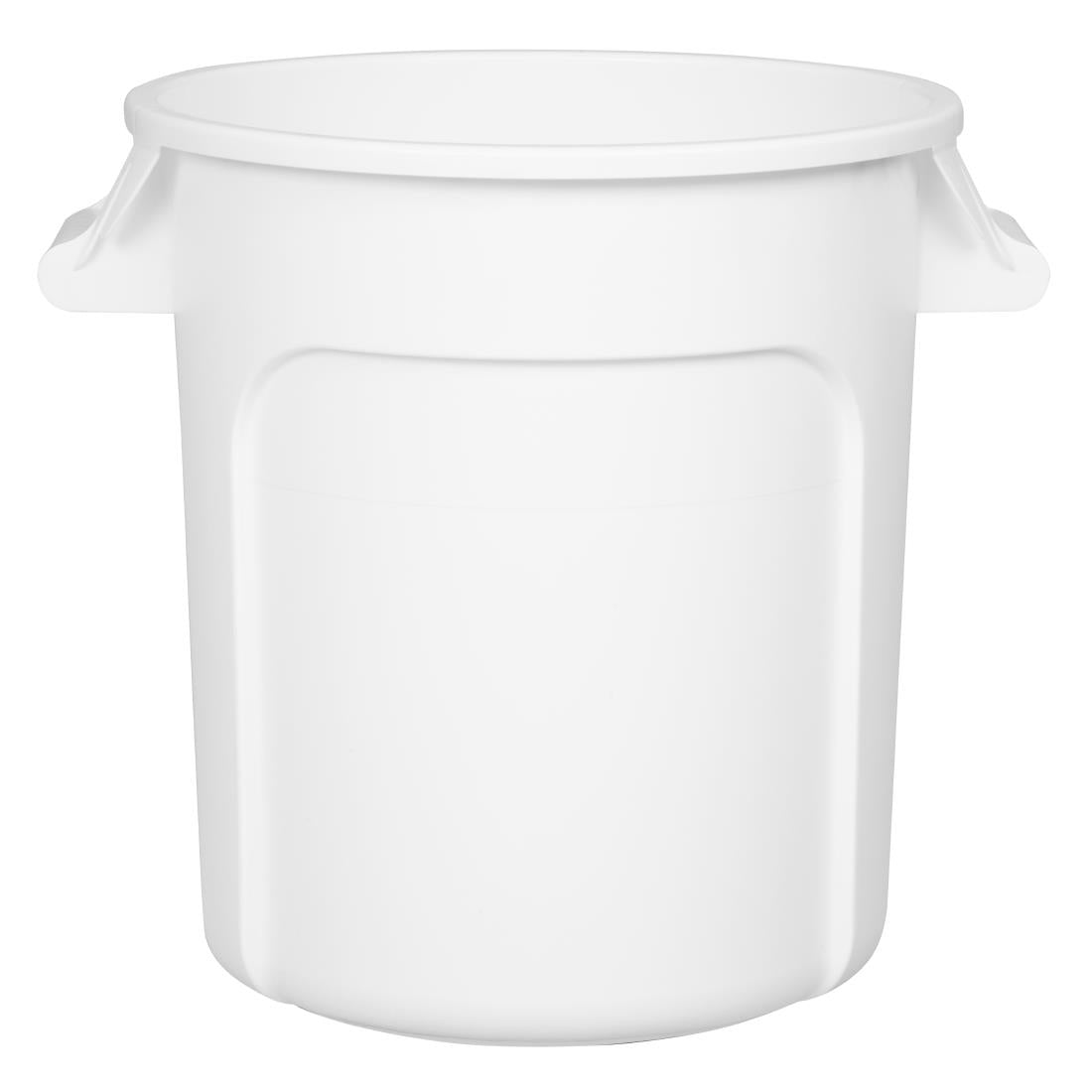 Vogue Polypropylene Round Container Bin White 38Ltr