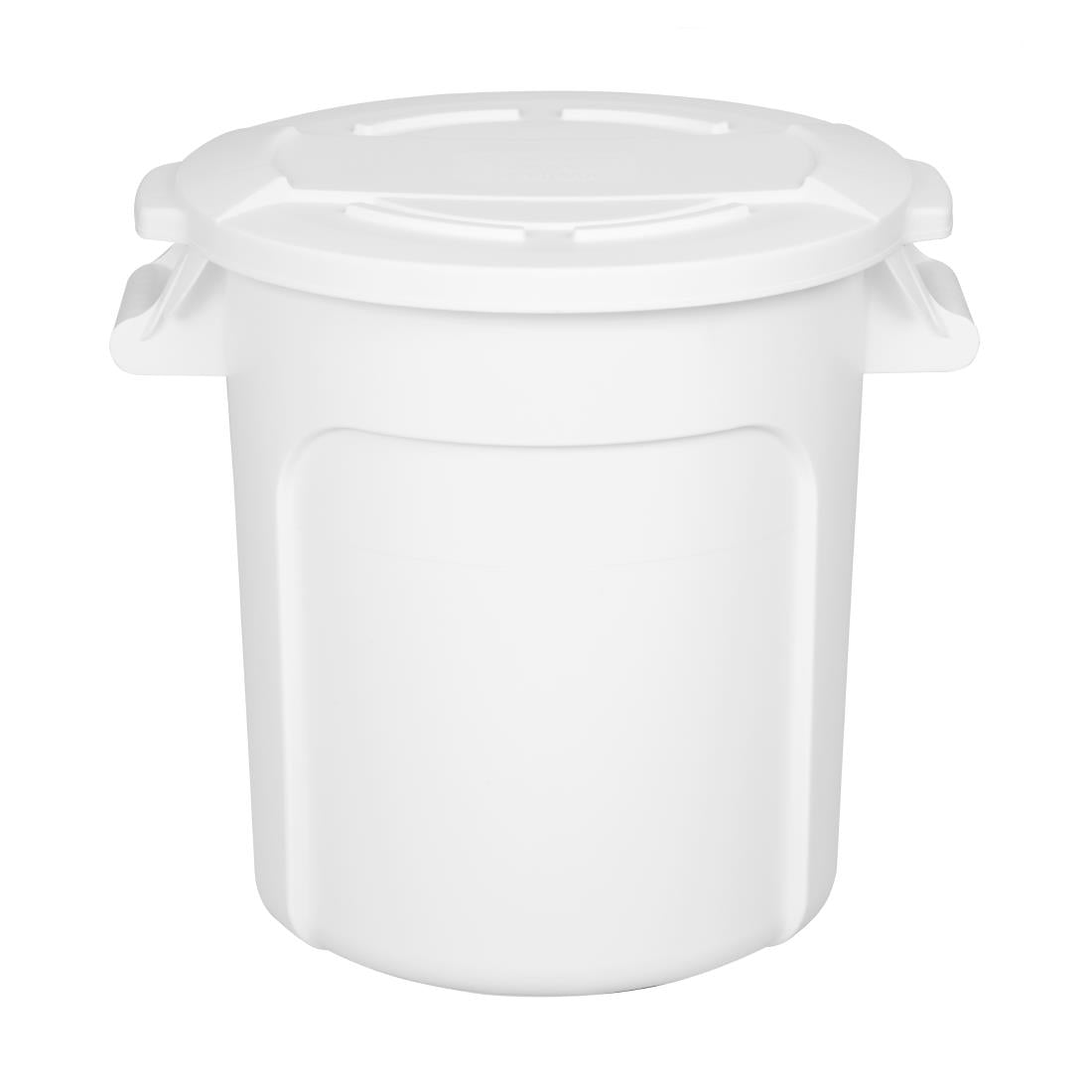 Vogue Polypropylene Round Container Bin White 38Ltr