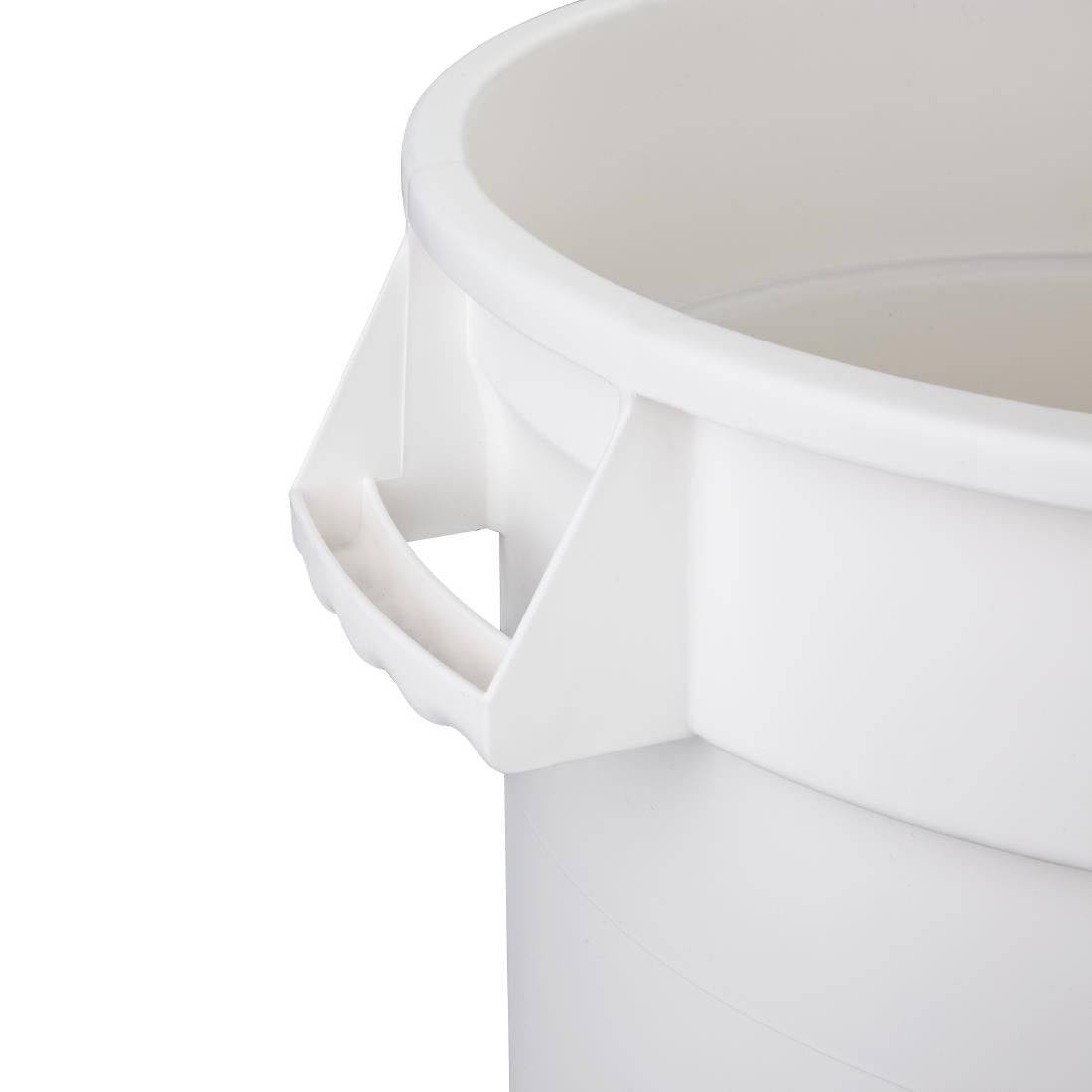 Vogue Polypropylene Round Container Bin White 38Ltr