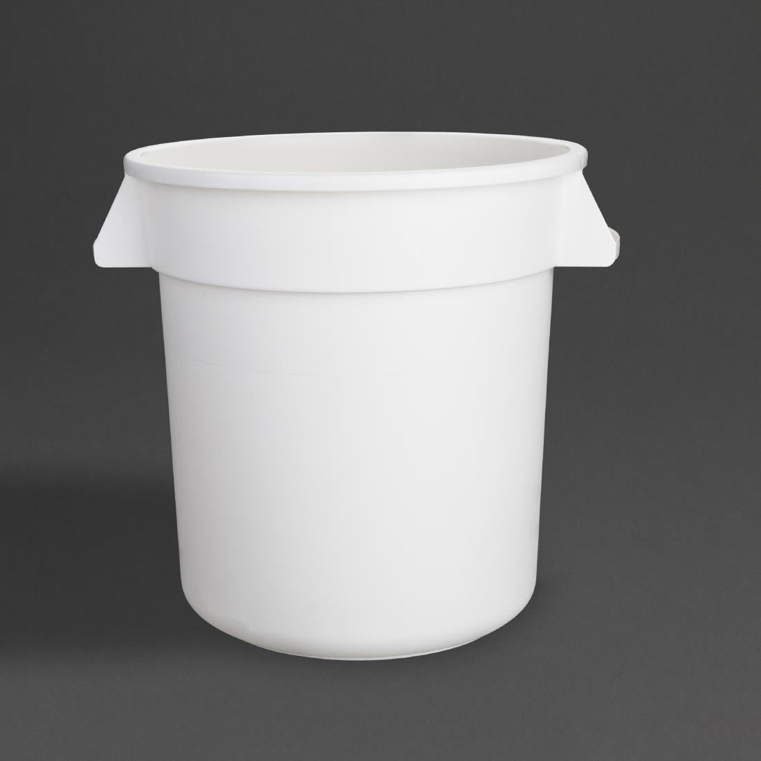 Vogue Polypropylene Round Container Bin White 76Ltr