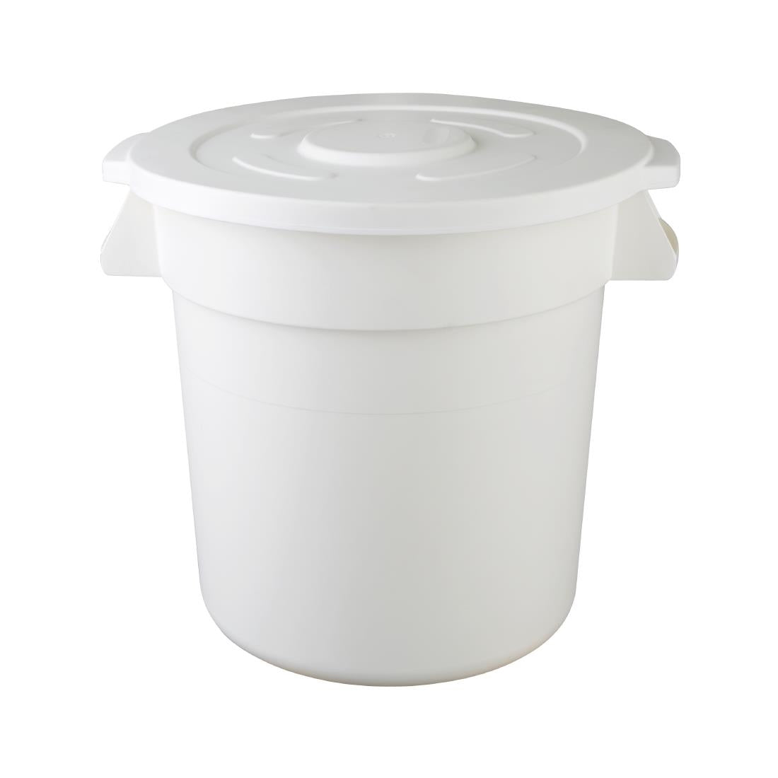 Vogue Polypropylene Round Container Bin White 76Ltr