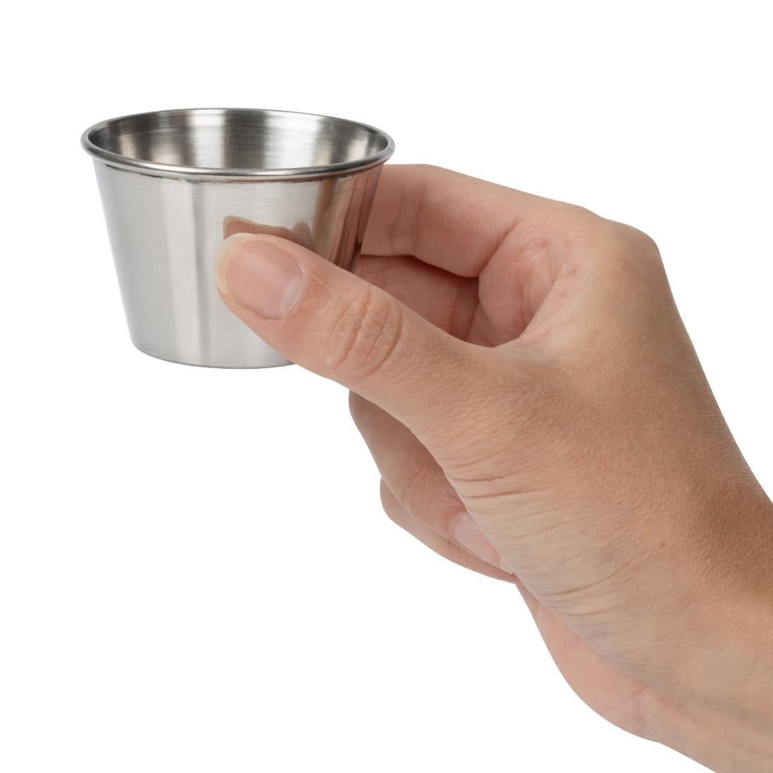 Olympia Stainless Steel Sauce Cups 70ml (12 Pack)