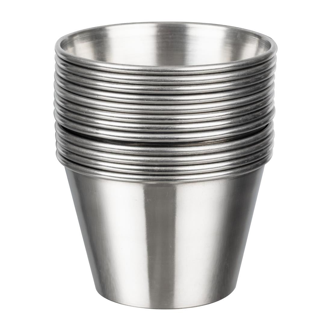 Olympia Stainless Steel Sauce Cups 70ml (12 Pack)