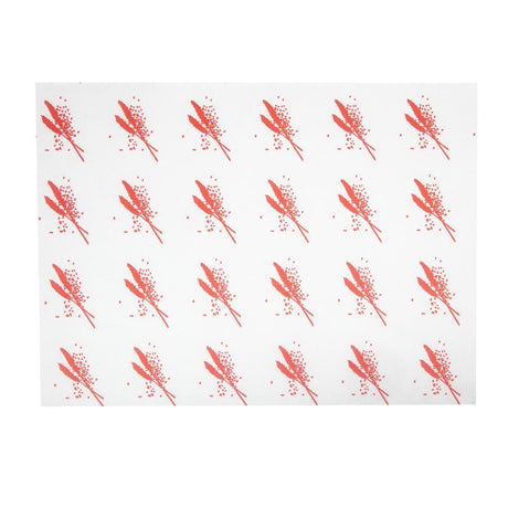 Burger Wrapping Paper Sheets Red 245 x 300mm (1000 pack)