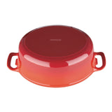 Vogue Red Oval Casserole Dish 5Ltr