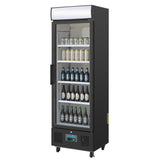 Polar G-Series Upright Display Fridge 368Ltr Black