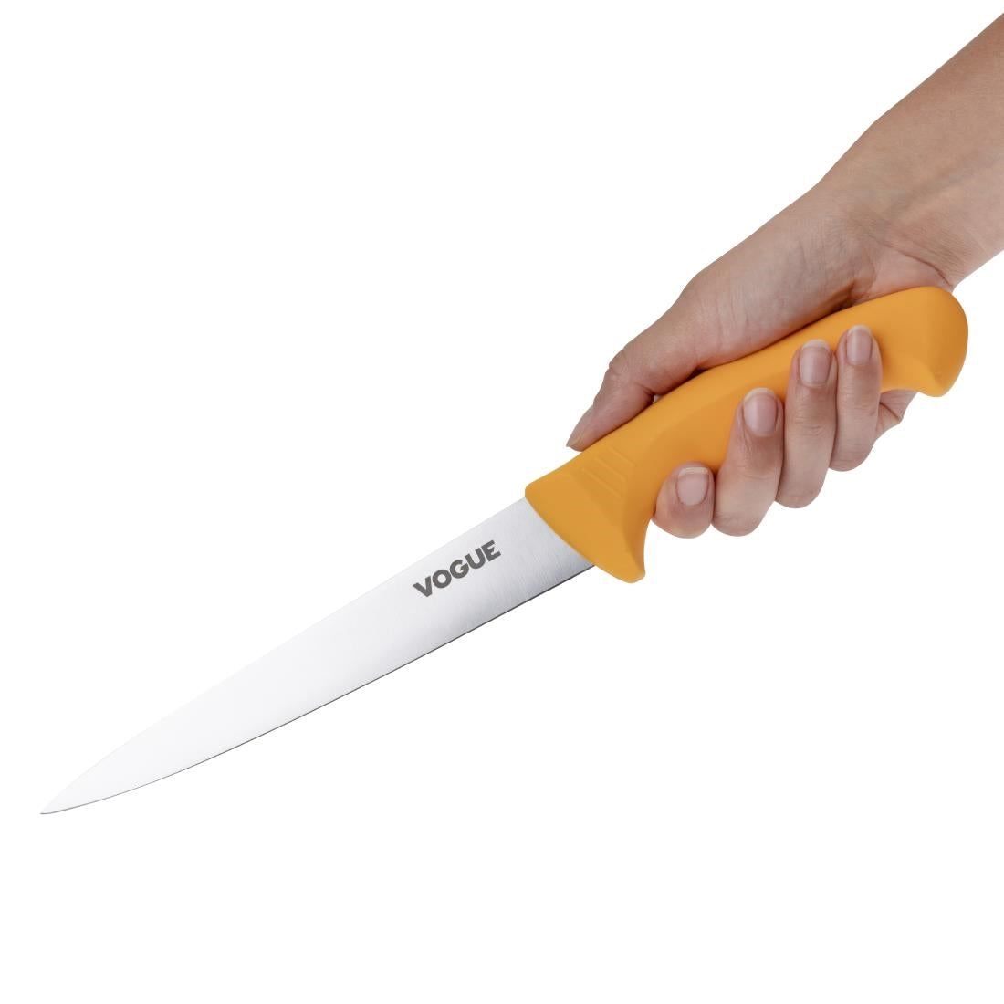 Vogue Soft Grip Pro Flexible Fillet Knife Yellow 20cm