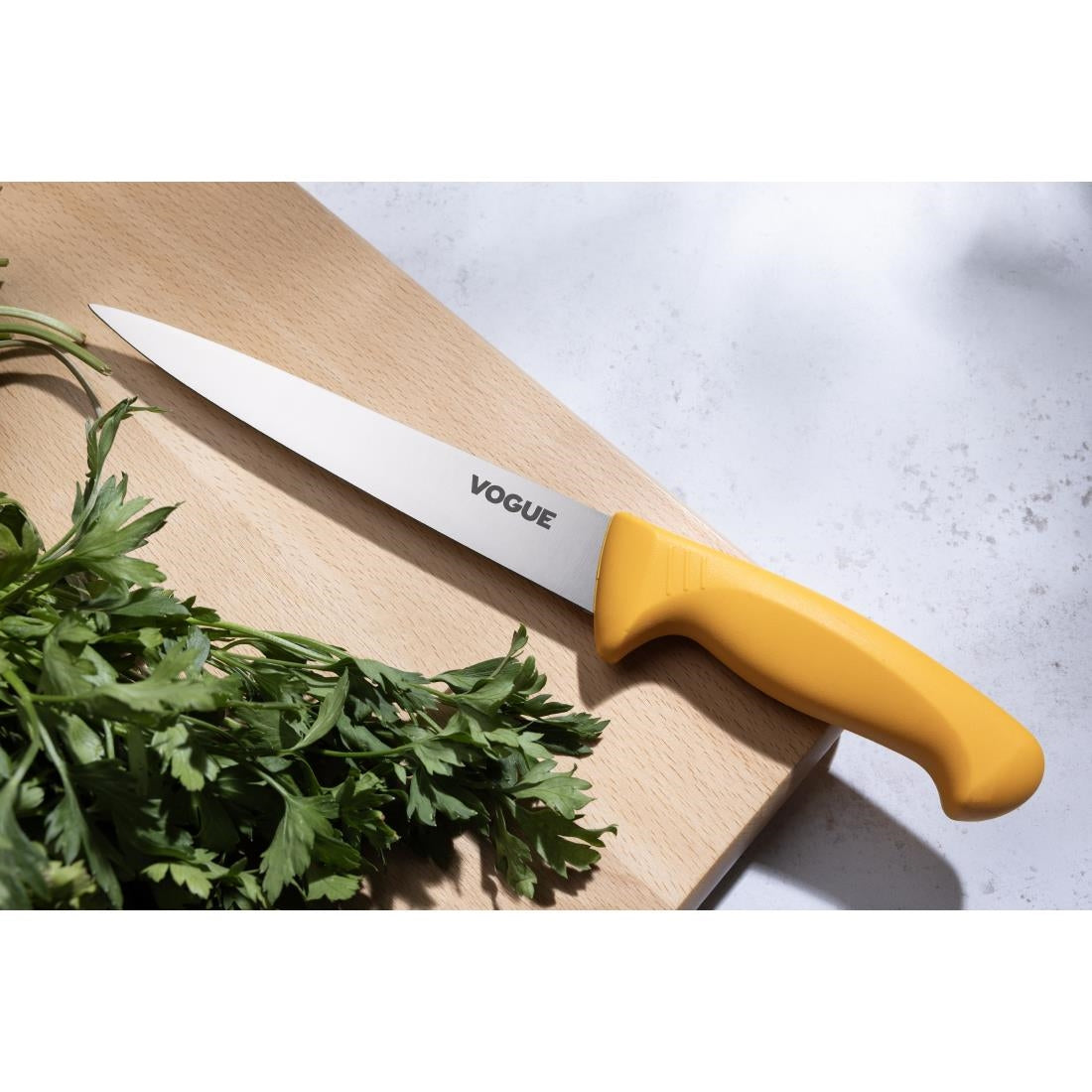 Vogue Soft Grip Pro Flexible Fillet Knife Yellow 20cm