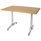 Bolero Aluminium Twin Leg Table Base (2 Pack)