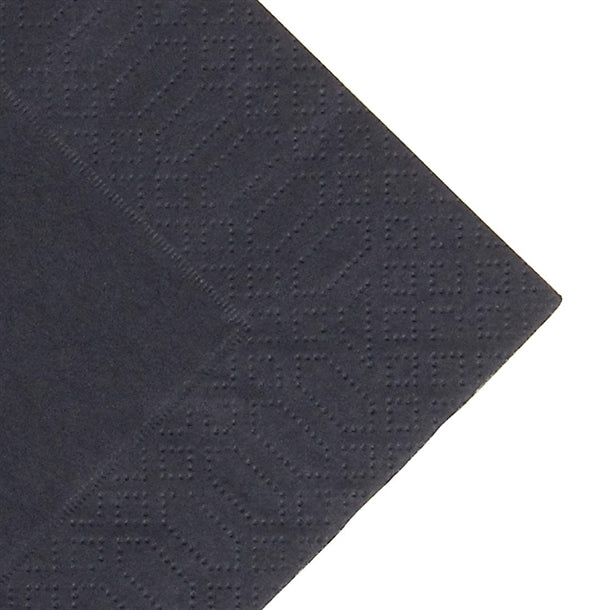 Duni Lunch Napkin Black 33x33cm 3ply 1/4 Fold (Pack of 1000)