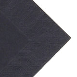 Duni Lunch Napkin Black 33x33cm 3ply 1/4 Fold (1000 Pack)