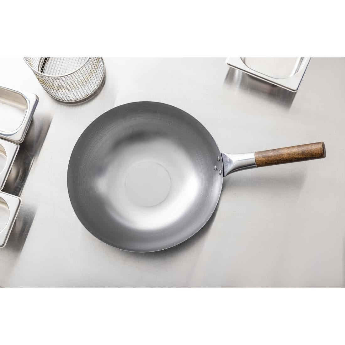 London Wok Flat Bottom Wok 305mm