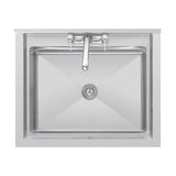 Vogue Stainless Steel Midi Pot Wash Sink with Undershelf