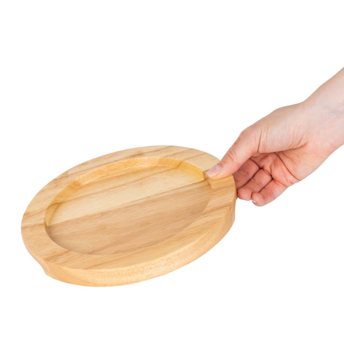 Olympia Hevea Board for Cast Iron Round Eared Dish 210mm for GJ554