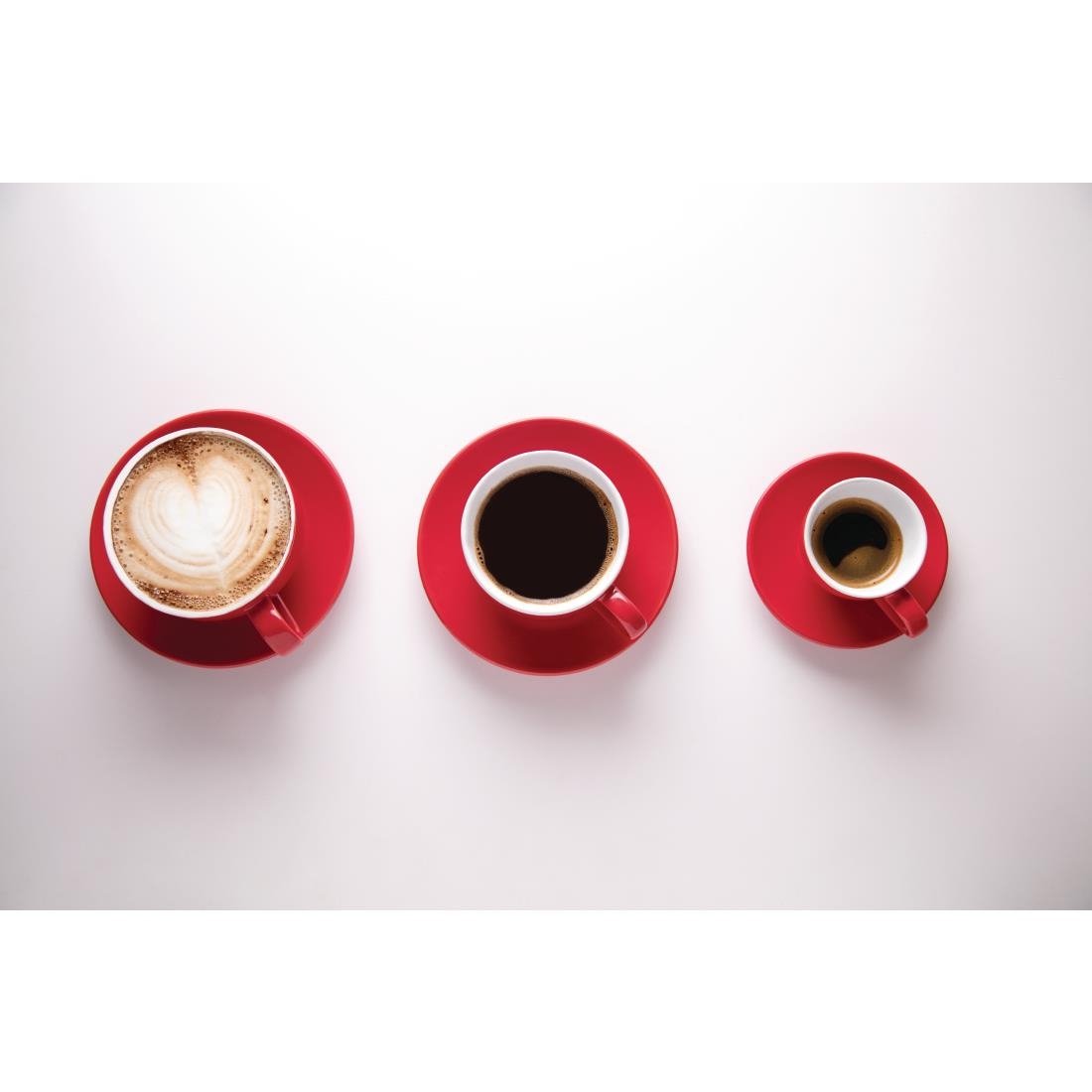 Olympia Cafe Saucer Red (Fits GK073) - 158mm 6 1/4" (Box 12)