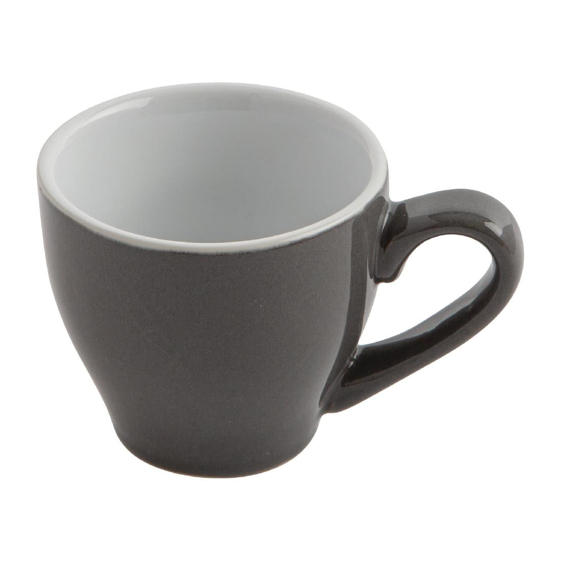 Olympia Cafe Espresso Cup Charcoal - 100ml 3.38fl oz (12 Pack)