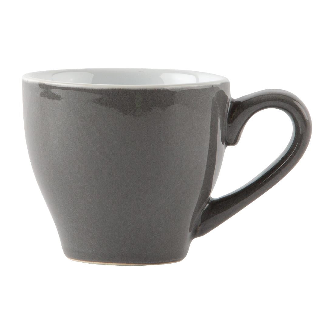 Olympia Cafe Espresso Cup Charcoal - 100ml 3.38fl oz (12 Pack)