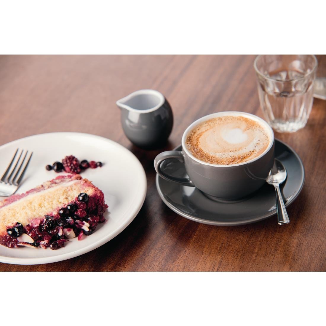 Olympia Cafe Coupe Plates White 205mm 8" (12 Pack)