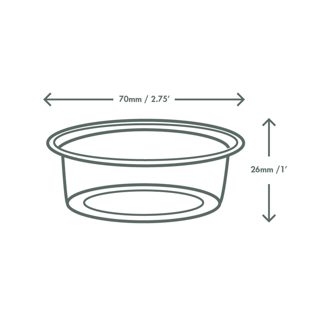 Vegware Compostable Cold Portion Pots 2oz (2000 Pack)