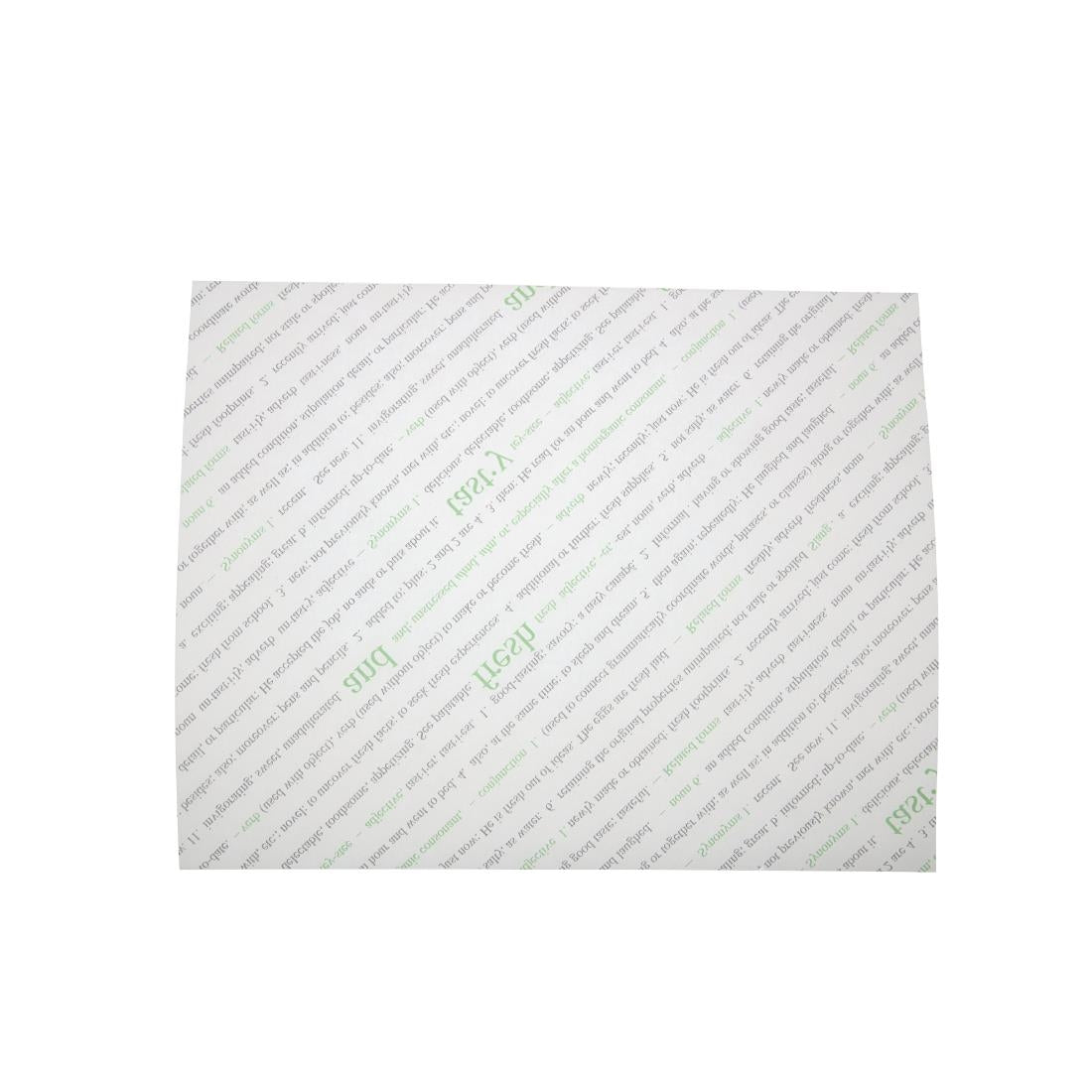 Greaseproof Paper Sheets Fresh and Tasty Print 255 x 203mm (500 Pack)