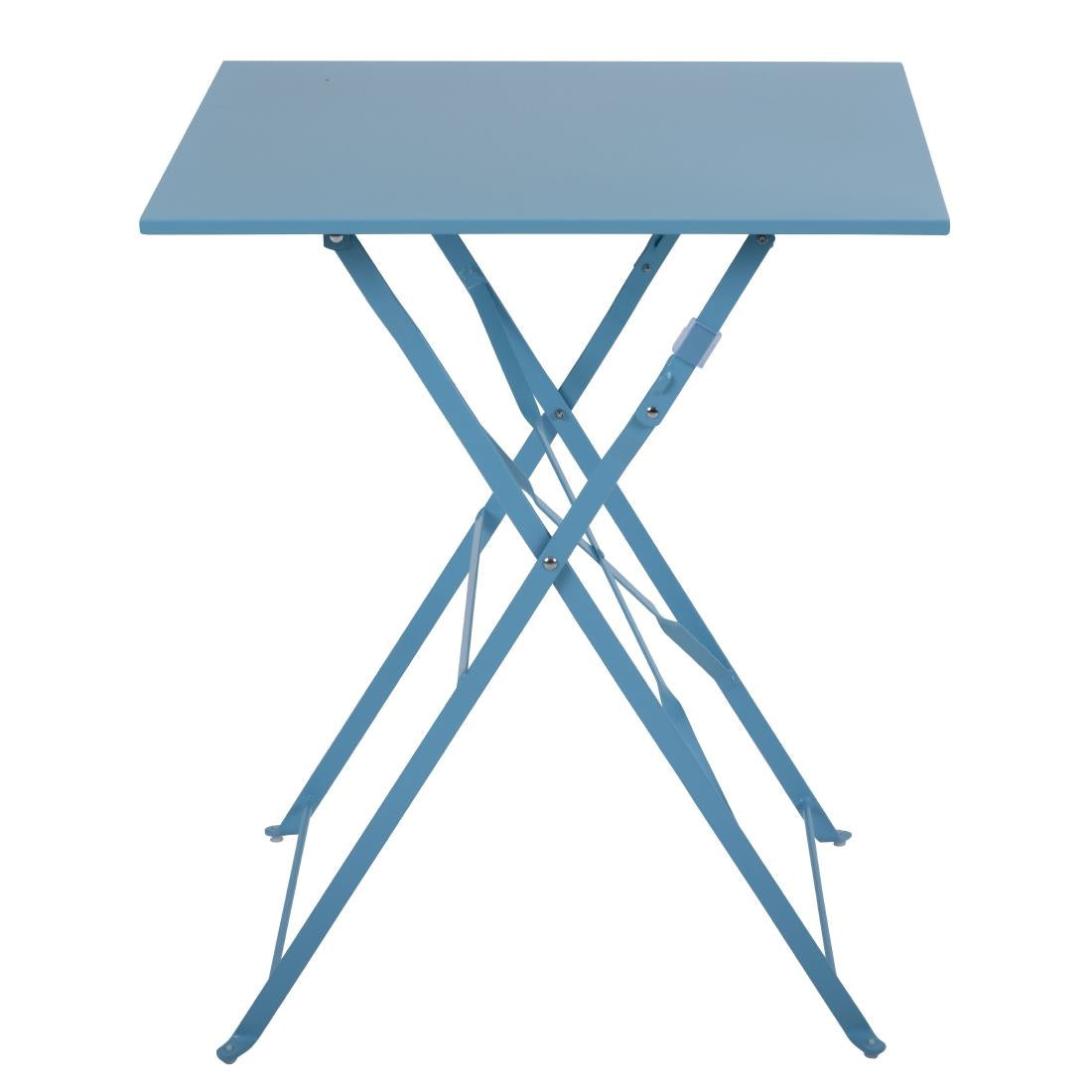 Bolero Perth Blue Pavement Style Steel Table Square 600mm