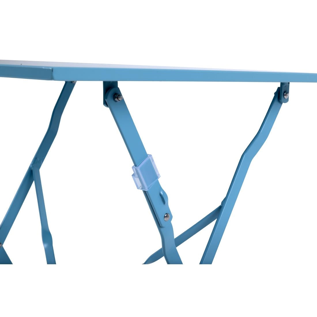 Bolero Perth Blue Pavement Style Steel Table Square 600mm