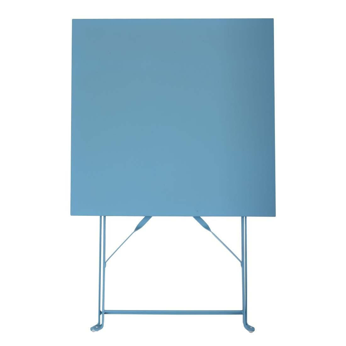 Bolero Perth Blue Pavement Style Steel Table Square 600mm