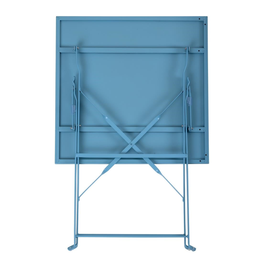 Bolero Perth Blue Pavement Style Steel Table Square 600mm