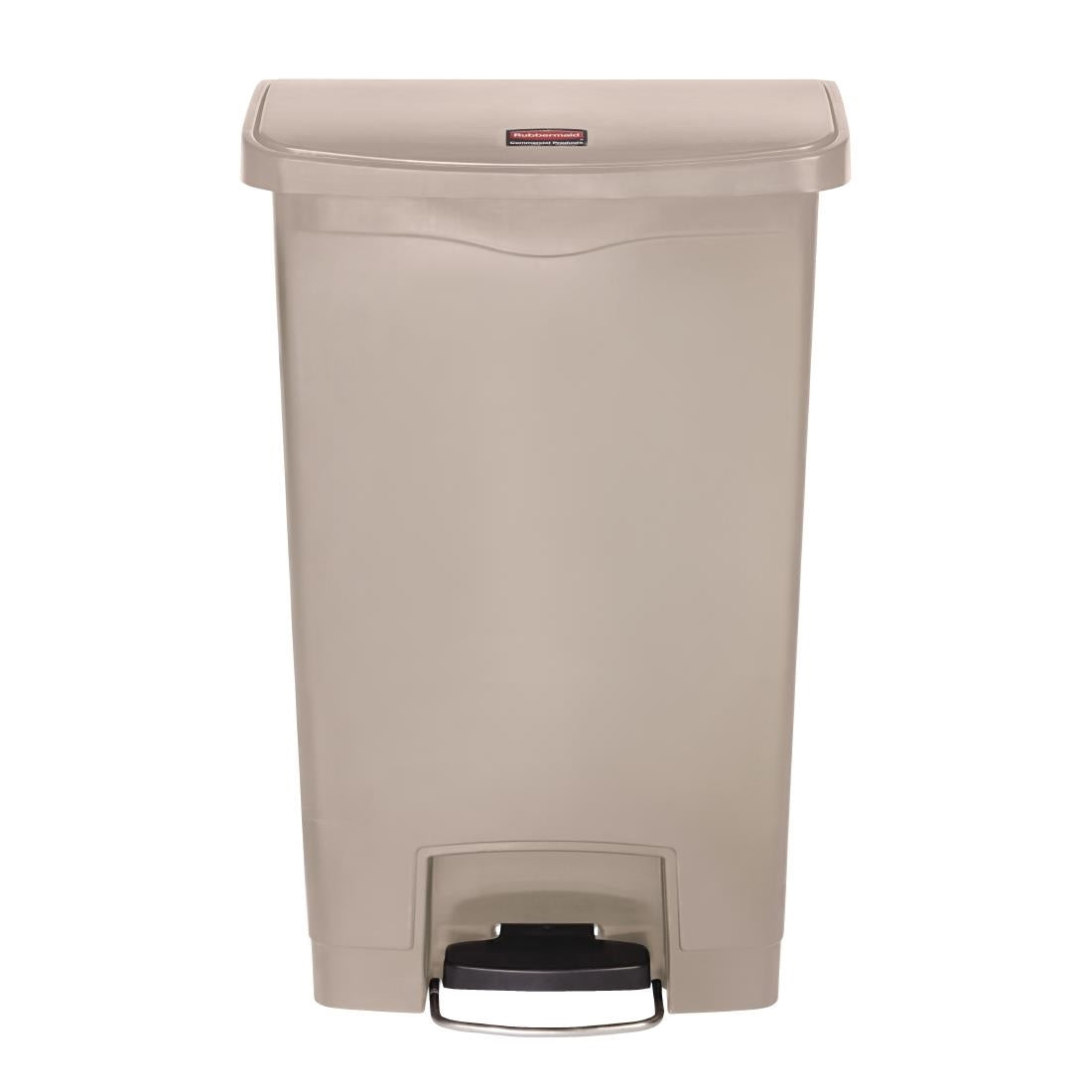 Rubbermaid Slim Jim Front Step-On Pedal Bin 50Ltr - Beige