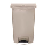 Rubbermaid Slim Jim Front Step-On Pedal Bin 50Ltr - Beige