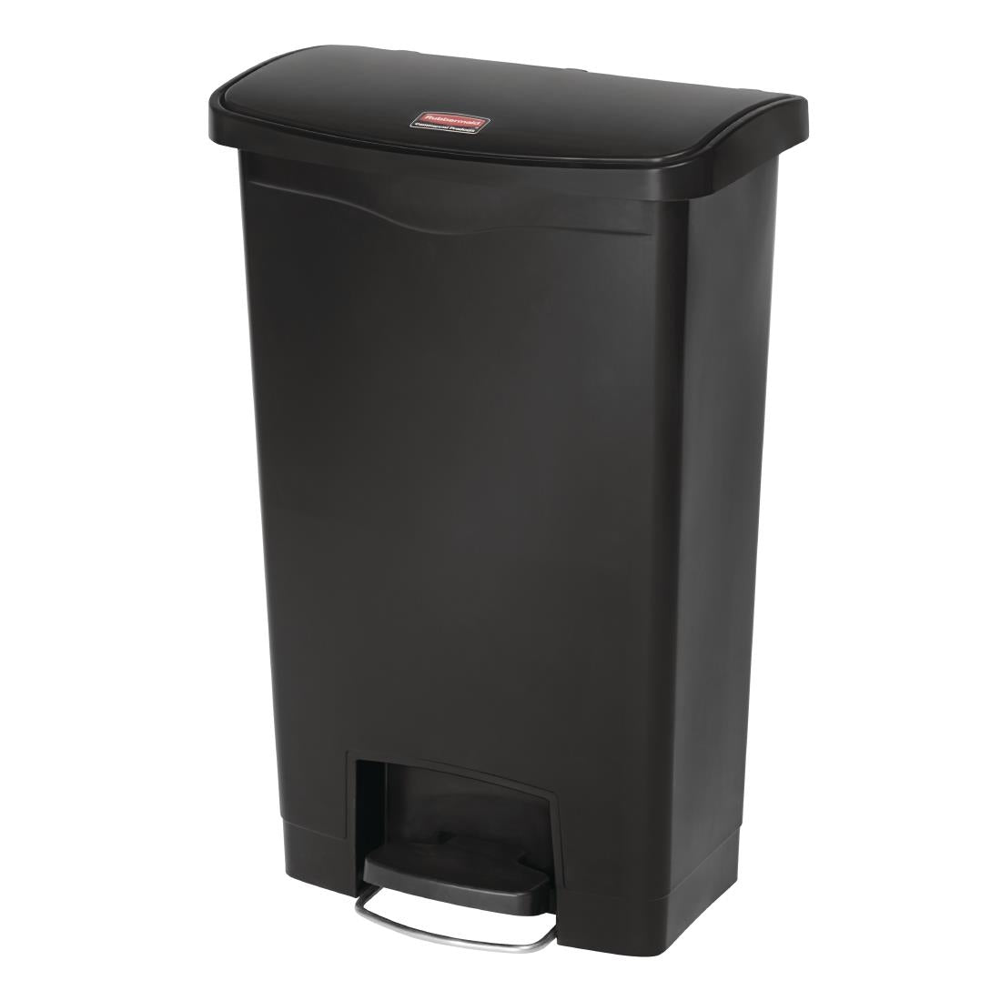 Rubbermaid Slim Jim Pedal Bin Black 50Ltr