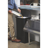 Rubbermaid Slim Jim Pedal Bin Black 68Ltr