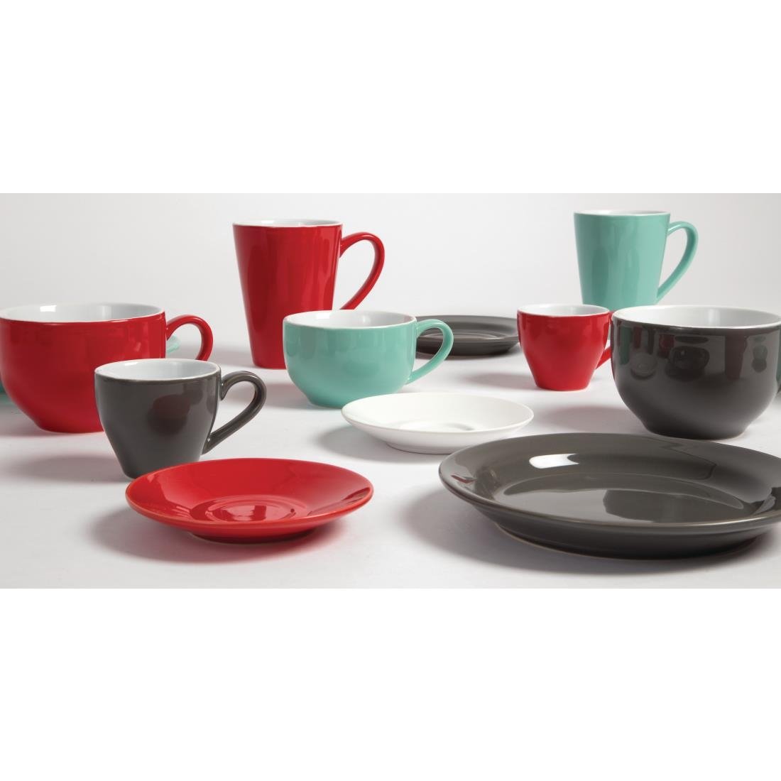 Olympia Cafe Espresso Cup Charcoal - 100ml 3.38fl oz (12 Pack)