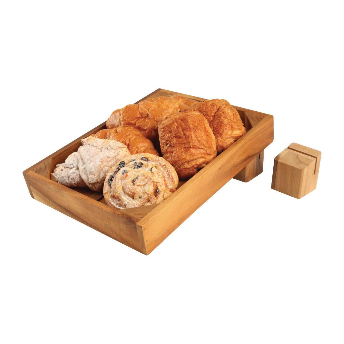 Olympia Wooden Menu Holder and Riser