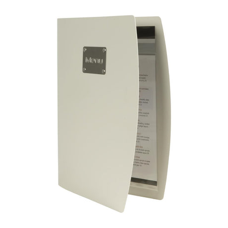 Securit Rio Menu Cover Silver A4