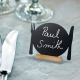 Securit Mini Plate Shaped Blackboards (3 pack)