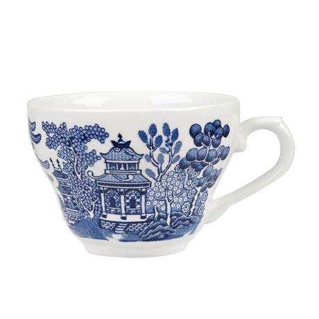 Churchill Vintage Prints Willow Georgian TeaCups Blue 200ml (12 Pack)