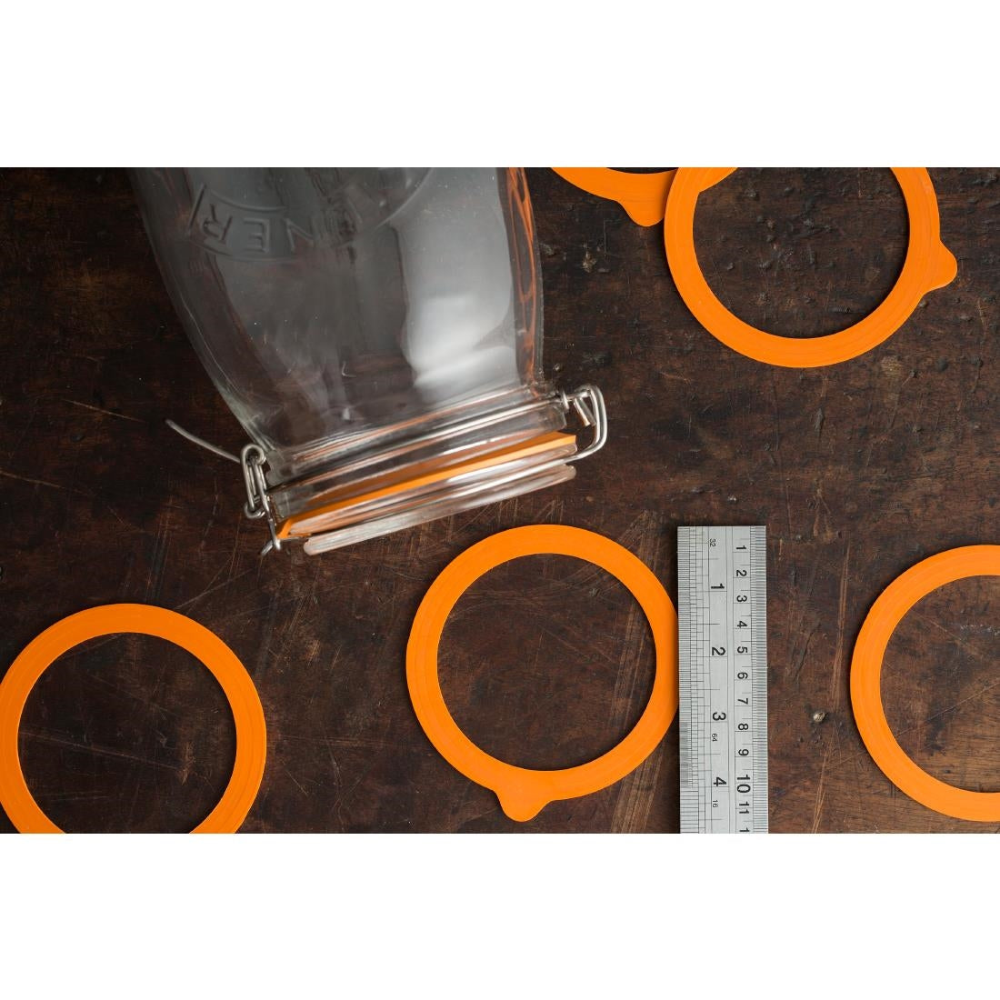 Kilner Spare Rubber Seals for Clip Top Jars 3Ltr (6 Pack)