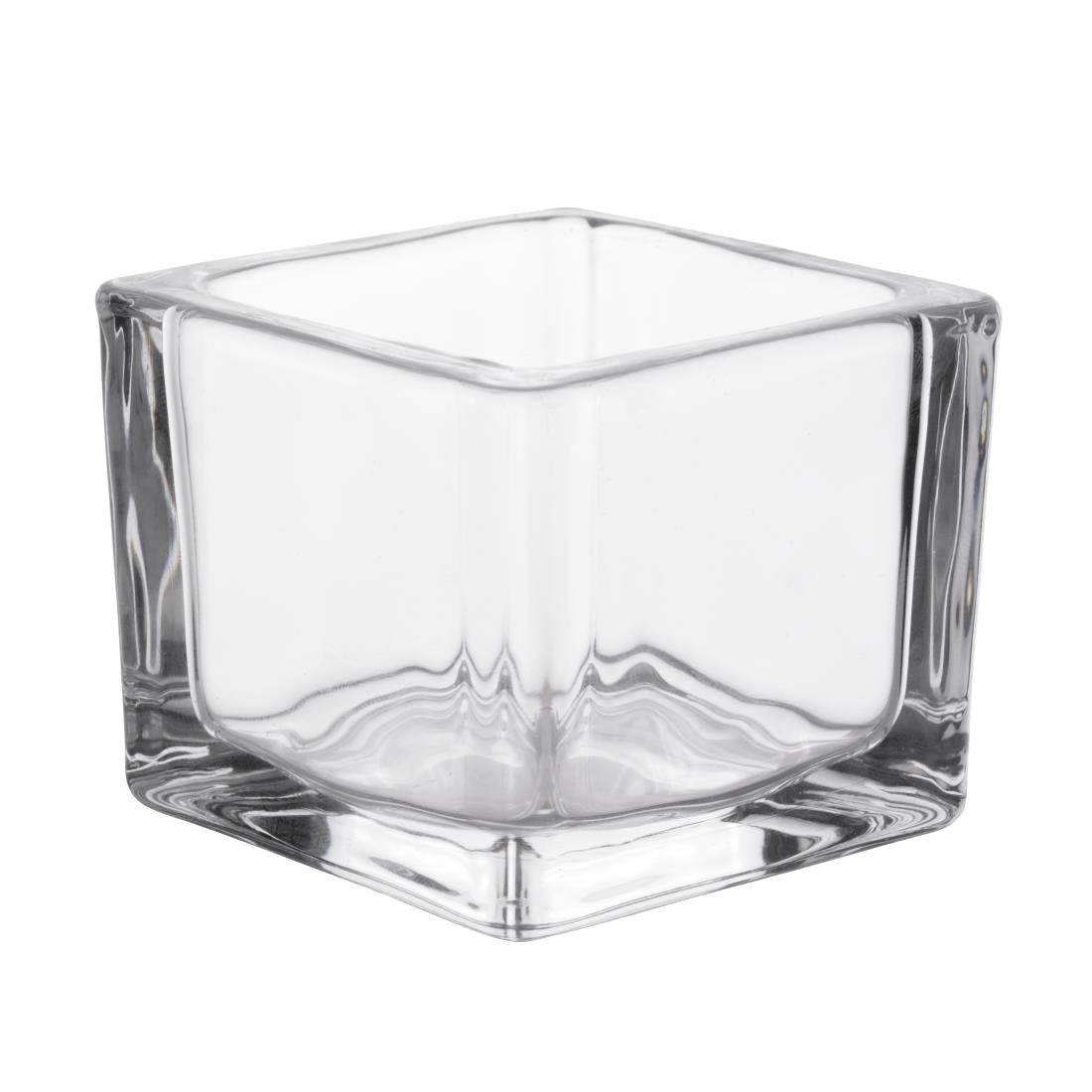 Olympia Glasses Tealight Holders Square Clear (6 Pack)