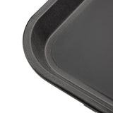 Olympia Kristallon Polypropylene Rectangular Non-Slip Tray Black 405mm