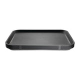 Olympia Kristallon Polypropylene Rectangular Non-Slip Tray Black 458mm