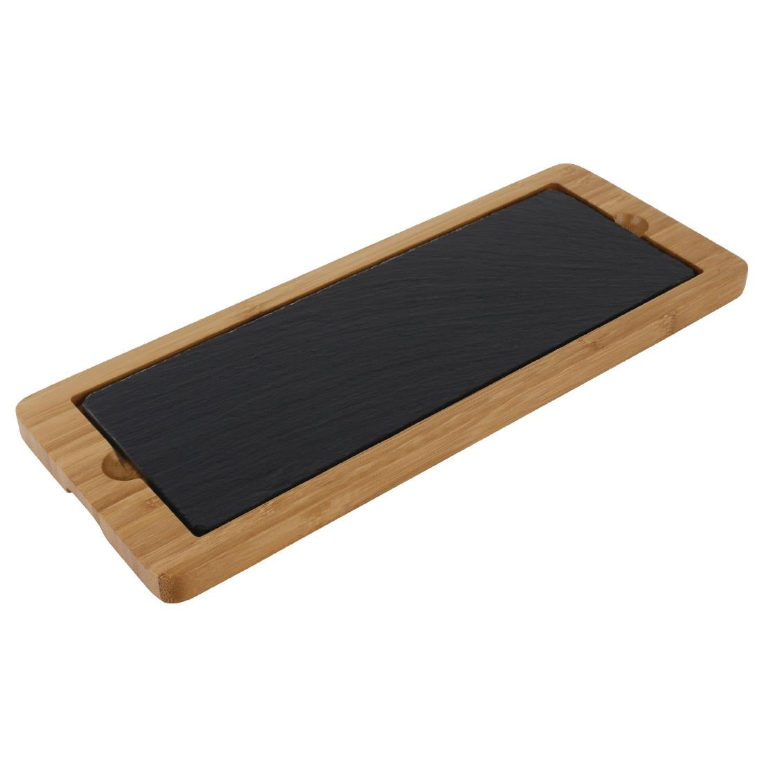 Olympia Wooden Base for Rectangular Slate Platter 130x330mm
