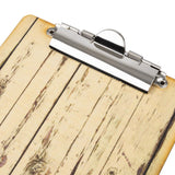 Wood Effect A5 Menu Presentation Clipboard
