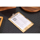 Wood Effect A5 Menu Presentation Clipboard