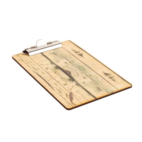 Wood Effect A5 Menu Presentation Clipboard