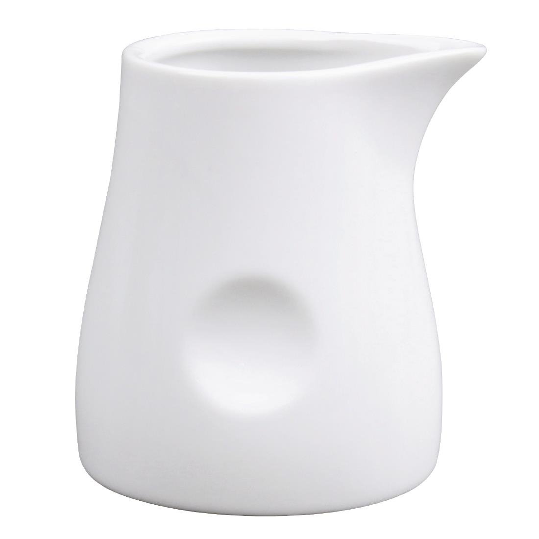 Olympia Whiteware Dimpled Milk Jugs 170ml (6 Pack)