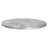 Werzalit Pre-Drilled Round Table Top Concrete 800mm