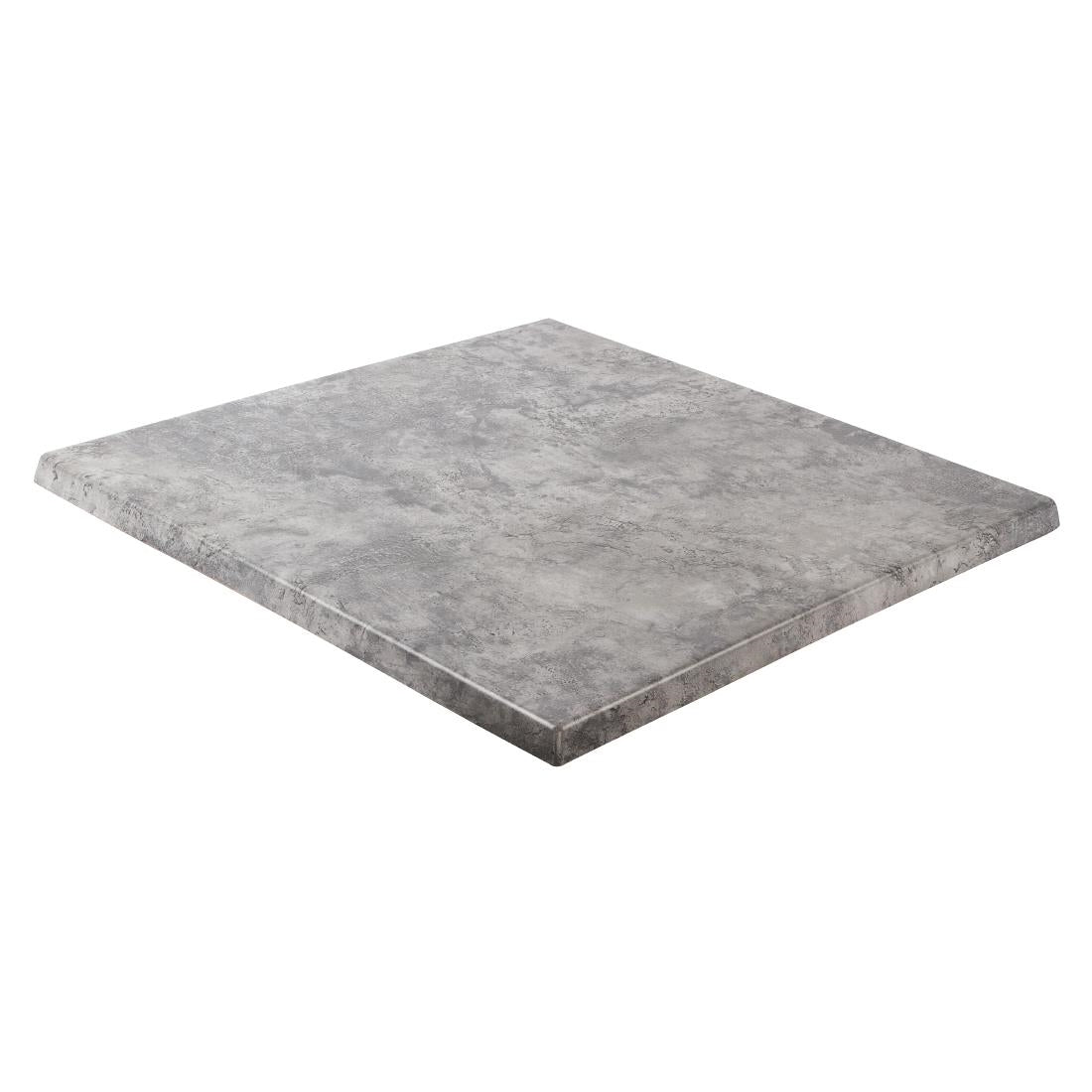 Werzalit Pre-drilled Square Table Top Concrete 600mm