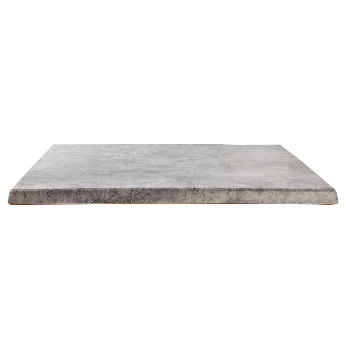 Werzalit Pre-drilled Square Table Top Concrete 600mm